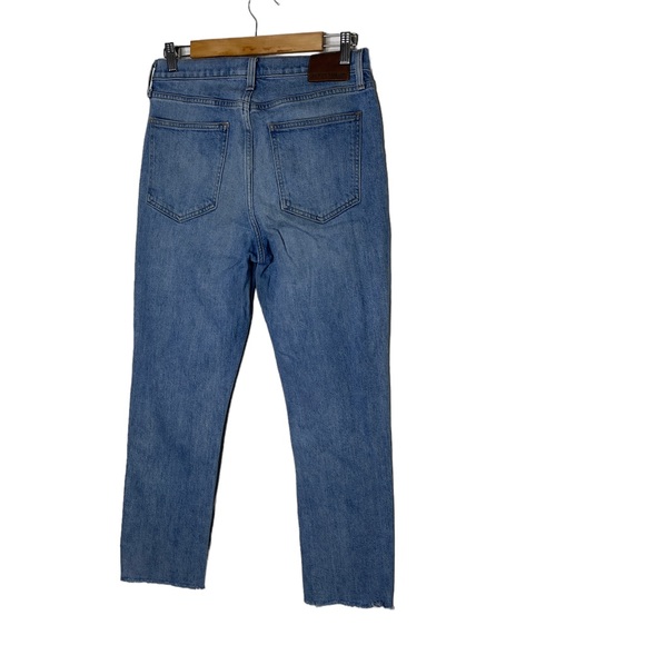 Denim Forum ‘The Arlo High-Rise Straight’ Blue Wash Button-Fly Jeans Size 29 - Picture 11 of 11